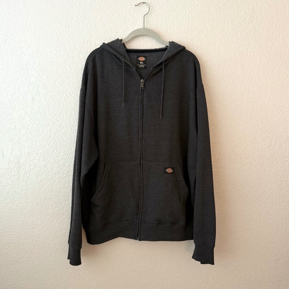 Dickies Other - Dickies Men’s Midweight fleece Zip Hoodie Dark Gray Size XL